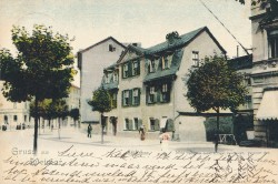 ZVDc  504a Gruss aus Weimar Schillerhaus (1899)