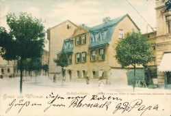 ZVDc  504a Gruss aus Weimar Schillerhaus (1900)