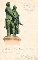 ZVDc  506a Weimar Goethe- und Schiller-Denkmal (1900)