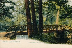 ZVDc 580 Gruss aus Weimar Naturbrücke im Park (1895) ZVDc 580 Gruss aus Weimar Naturbrücke im Park (1895)