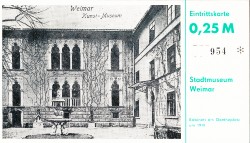 #EK Weimar Stadtmuseum 0,25M Kunstkabinett (1988)