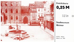 #EK Weimar Stadtmuseum 0,25M Markt (1983)