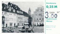 #EK Weimar Stadtmuseum 0,25M Marktnordseite (1988) (3,00DM)