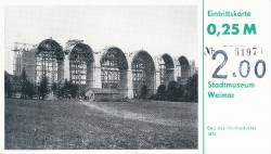 #EK Weimar Stadtmuseum 0,25M Viadukt Bau (1988) (2,00DM)