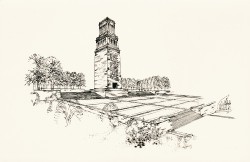 01aVVRa 09-1457K Weimar Buchenwald Glockenturm