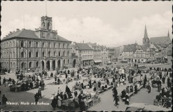 12SKZ 025 (967-025) Weimar Markt mit Rathaus