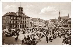 12SKZ 025 Weimar Markt mit Rathaus