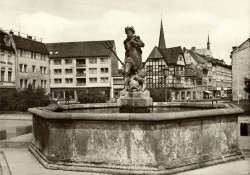 12SKZ 034 ( 59-034) Weimar Neptunbrunnen am Markt