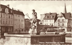 12SKZ 034 Weimar Neptunbrunnen am Markt -gs