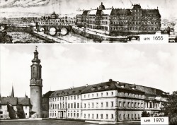 LHW 328 Weimar Schloß 1655 und 1970 -he LHW 328 Weimar Schloß 1655 und 1970 -he