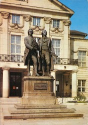 NFGnc oN Weimar Goethe- und Schiller-Denkmal