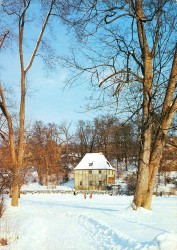 NFGnc oN Weimar Goethes Gartenhaus im Winter
