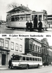 XXX oN Weimar 75 Jahre Stadtverkehr 1974