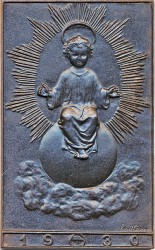 Jahresplakette 1930 Christus (9,5x15)(H)(E)