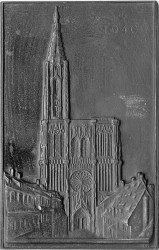 Jahresplakette 1940 Straßburg (9x14,5)(H)(E)