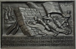 Jahresplakette 1954 Wir geloben (14,5x9,5)(H)(E)
