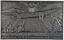 Plakette 1929 Förderbrücke (15x9)(H)(E)
