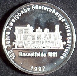 BRD 1992 Hasselfelde 100 Jahre Bahn (E 30) Av