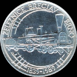 CSSR 1989 150 Jahre Breclav-Brno 50 Kcs (S 27) Av