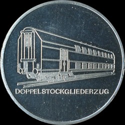 DDR (HM) oJ DR FDJ-Brigaden Doppelstockzug (E 35) Rv