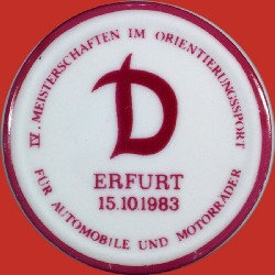 (WP-160) DDR Erfurt 1983 - DM Orientierungssport Av